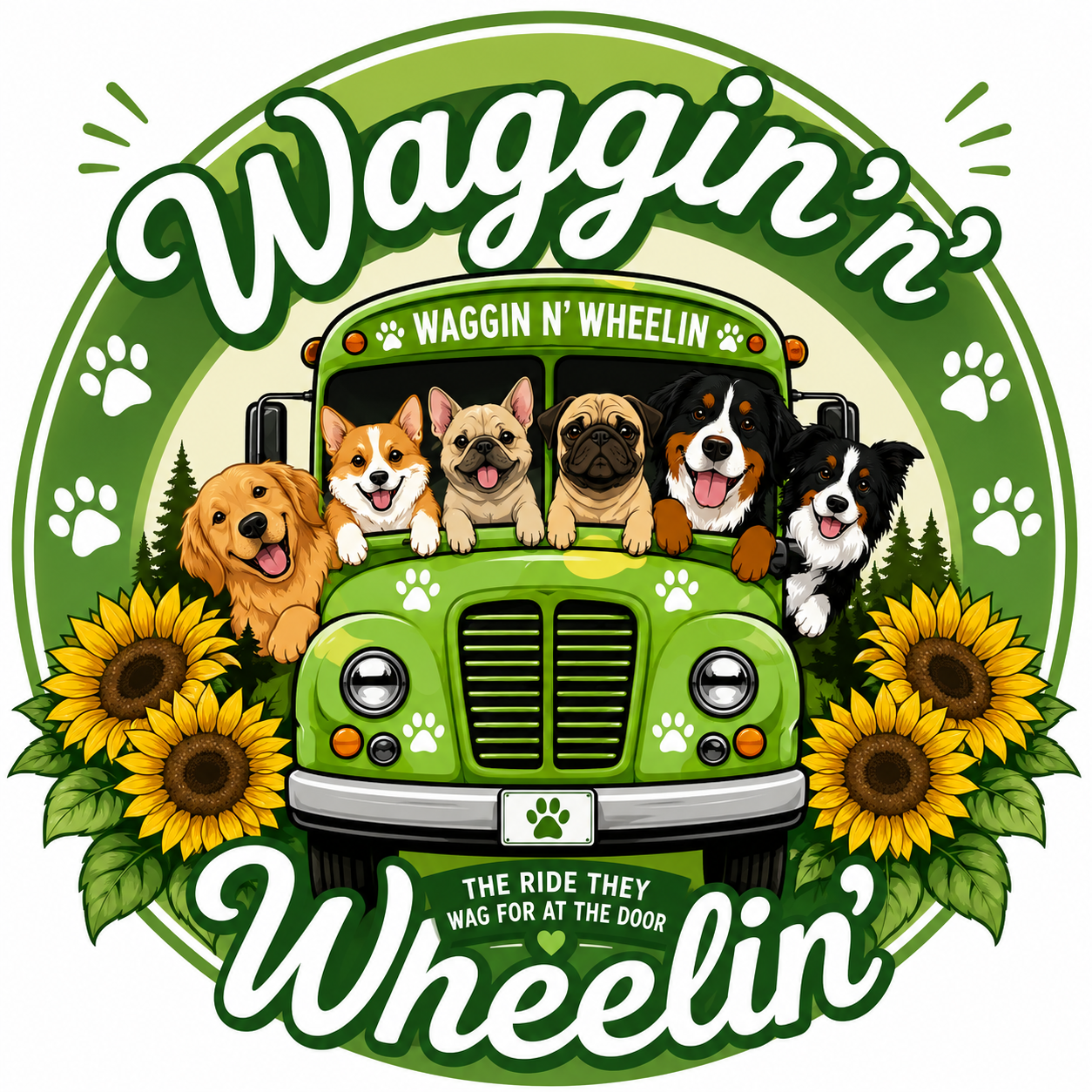 Waggin N’ Wheelin logo